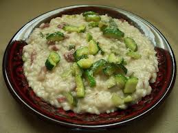 Risotto con zucchine saltate